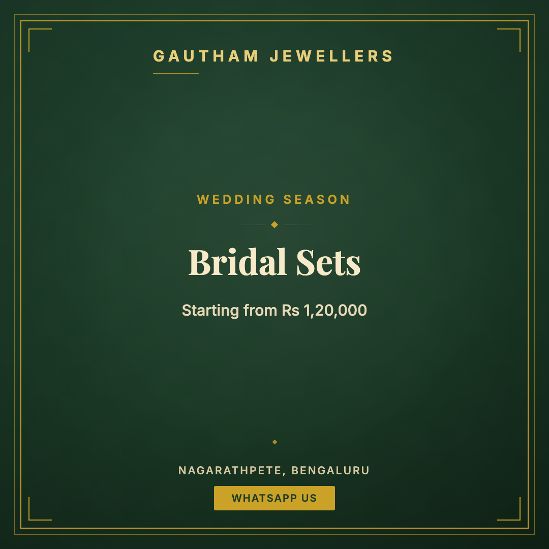 Wedding season poster: bridal sets from Rs 1,20,000